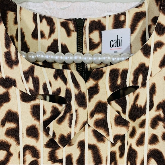 Cabi Style 3070 Ginger Leopard Print Blouse - Picture 7 of 11